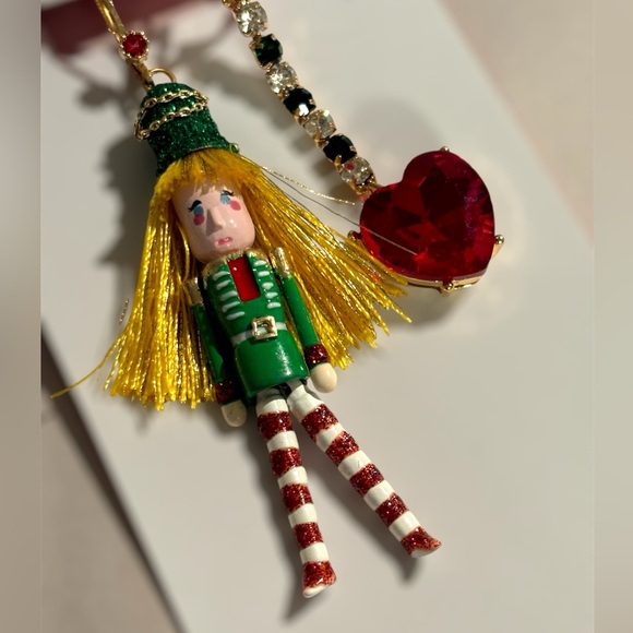 NWT•Betsey Johnson Nutcracker Christmas Drop earrings - Picture 3 of 9